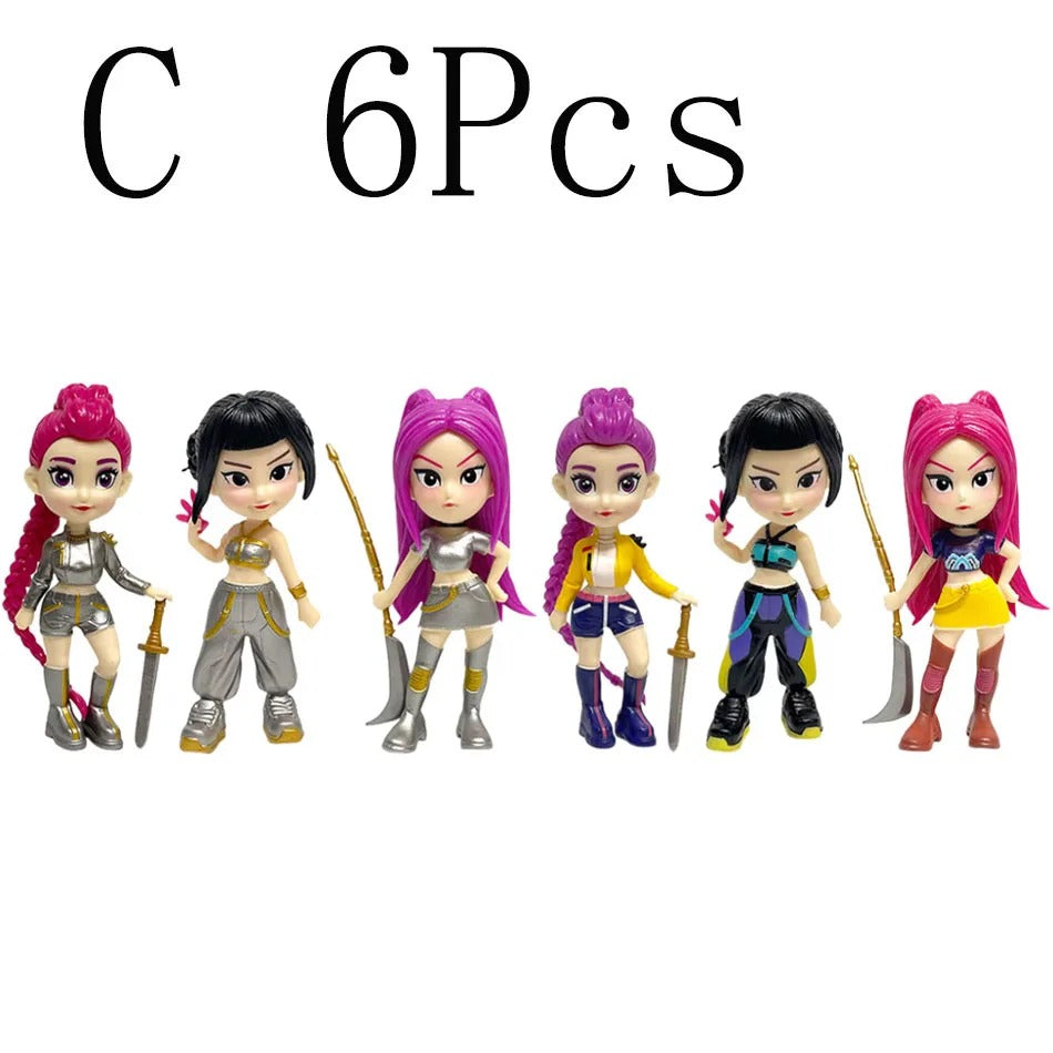3-Pack K-Pop Demon Hunters PVC Figure Collection (18 Pieces)
