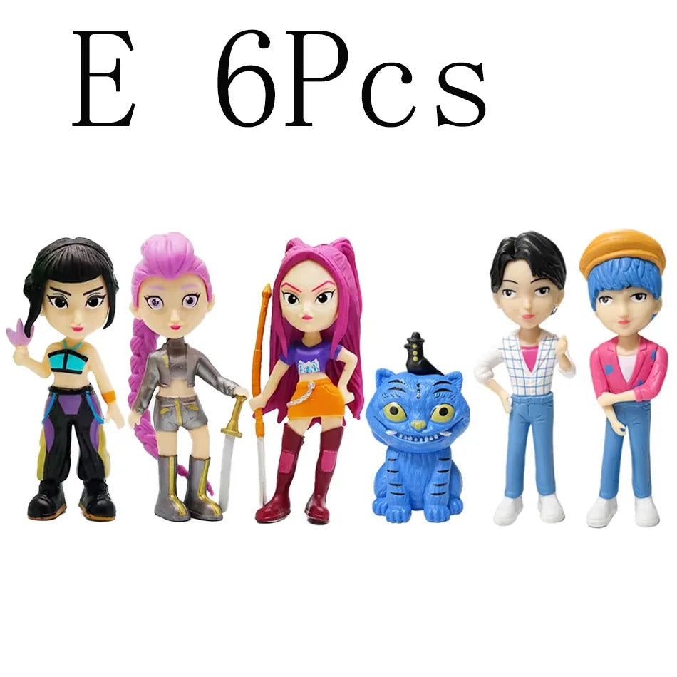 3-Pack K-Pop Demon Hunters PVC Figure Collection (18 Pieces)