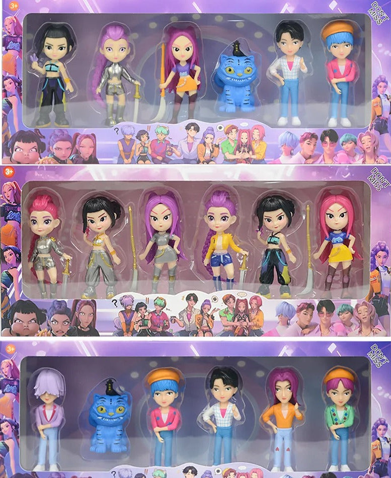 3-Pack K-Pop Demon Hunters PVC Figure Collection (18 Pieces)
