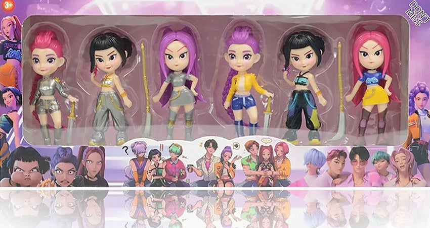 3-Pack K-Pop Demon Hunters PVC Figure Collection (18 Pieces)