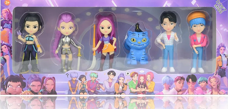 3-Pack K-Pop Demon Hunters PVC Figure Collection (18 Pieces)